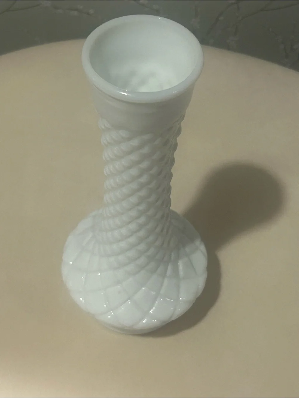 Vintage A. L. Randall Milk Glass Bud Vase